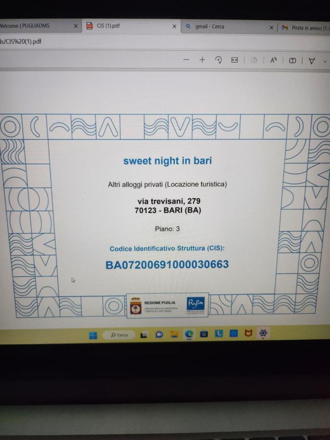 Sweet Night In Bari Lejlighed Eksteriør billede